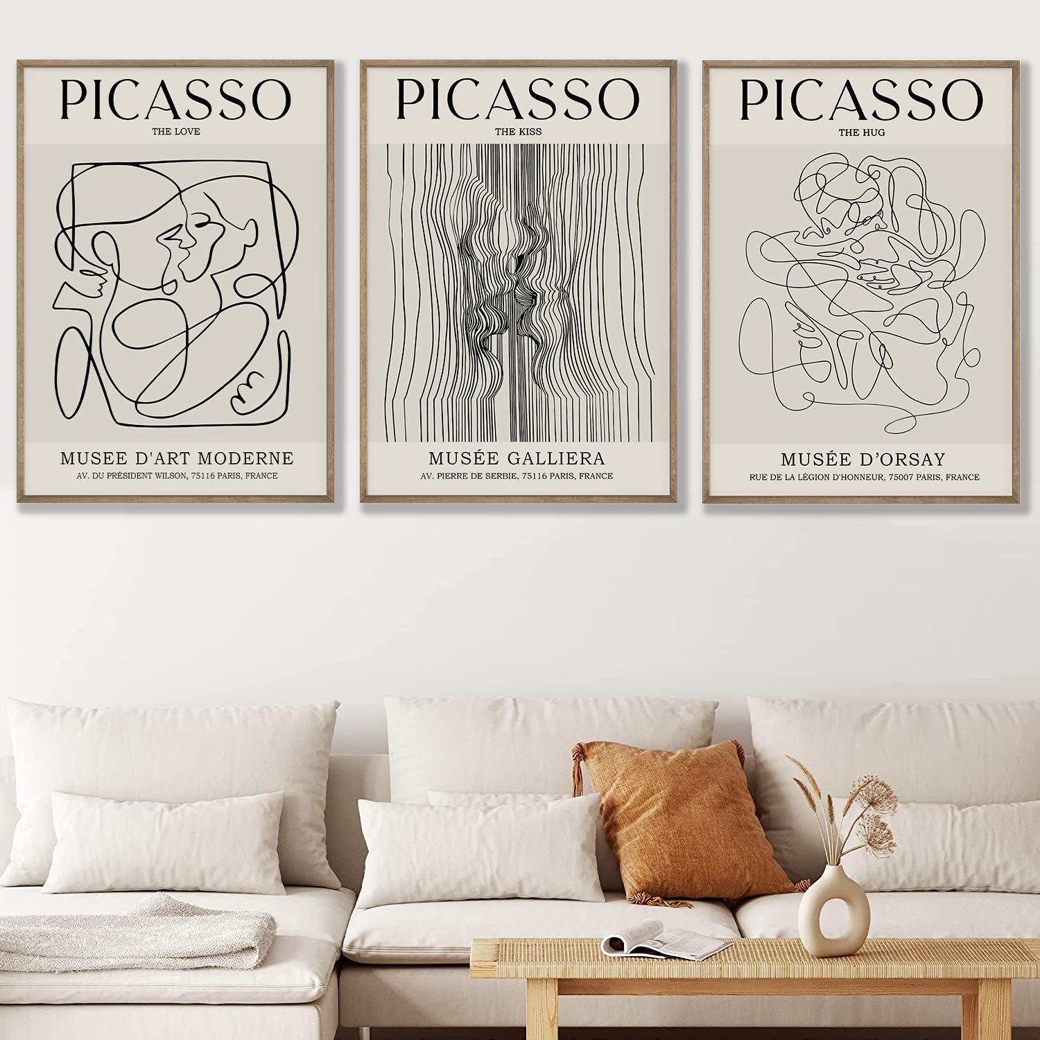Amazon.com: Picasso Abstract Female Line Wall Art Prints for